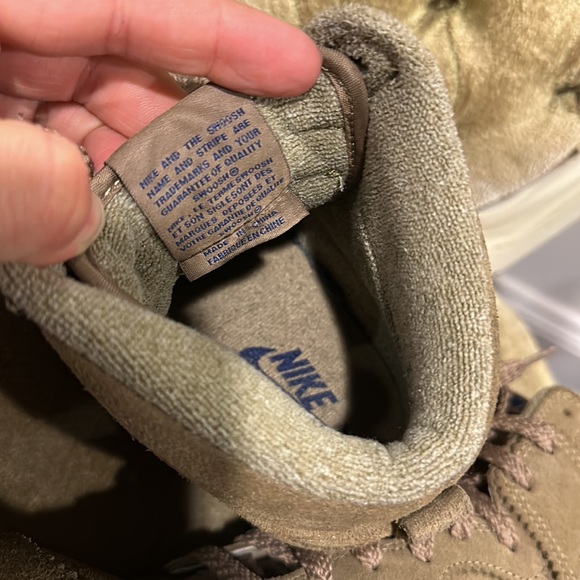 NEW Suede Taupe Nike Sneaker Wedges 6 “Sky High Dunk” 2014 - Picture 7 of 8